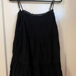 Kendall + Kylie  Black Embroidered Spaghetti Strap Dress MEDIUM Photo 0