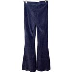 Aerie  Navy Ribbed Corduroy Flare Pants Soft Cozy Vintage Y2K Fit High Rise Small Photo 5