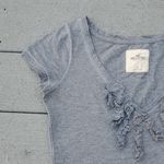 Hollister Y2K V-Neck Ruffle Short Sleeve Shirt Photo 2