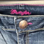 Wrangler Blue Denim Mid Rise Five Pockets Distressed Bootcut Jeans Size 10 Photo 2