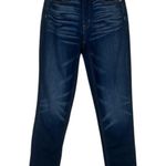 American Eagle Mom Jeans Womens 00 Dark Wash Whiskered Stretch Y2K Casual Photo 0