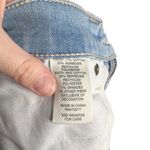 Mudd Distressed Light Wash High Rise Shortie Lace Peekaboo Denim Shorts Photo 9