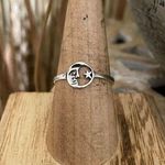 Sterling Silver Moon and Star Solid  Ring Size 7,8,9 Photo 0