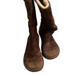 UGG  Swell Tall Brown Suede Sheepskin Boots  Size 8 Boho Cottagecore Photo 2