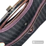 Apt. 9  Womens Clutch Purse Handbag Bagette with Chain Strap Black Brown Silver Photo 7