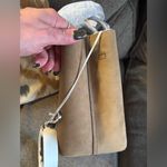 Tory Burch Authentic  Suede /leather magnetic closure 2 compartments crossbody Photo 4