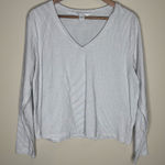 Athleta  Essential V Neck Long Sleeve Tee in Arden Stripe Photo 0