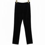 Victoria's Secret Vintage Gold Label Black Velvet High Rise Straight Leg Pants 6 Photo 3