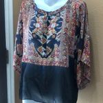 Violet+Claire  blue patterned blouse medium Photo 1