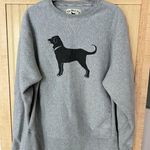 The Black Dog Sweatshirt Adult Small Heavy Gray Pullover Crewneck *small flaws* Photo 0