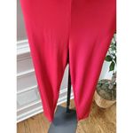 Boutique Wall St Women Red & Black Polyester Short Sleeve Round Neck Jumpsuits S Photo 3