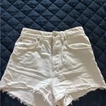 ZARA  White Jean Shorts Photo 1