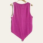 Free People Pink V-Neck Tabk Top Bodysuit Size L Photo 4