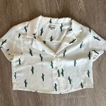Show Me Your Mumu Cactus Cropped Button Up Photo 0
