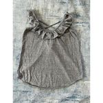 Chaser NWT!  Heathered Gray Strappy Ruffle Tank Top Medium Photo 5