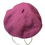 Hat Attack Burgundy Beret with Black Bow Photo 2