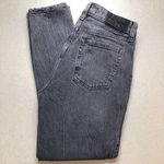 Abercrombie & Fitch A&F Curve Love High Rise Skinny 25 Short Asymmetric Seam Washed Black Photo 2
