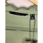 VERO MODA Women's Classic Notch-Lapel Long-Sleeve Blazer Sz XL Green Linen Blend Photo 3