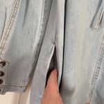 Ulla Johnson  Manon Long-Sleeve Denim Shift Dress Wrist Ties‎ Puff Sleeves Zips Photo 9