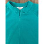 Vanity Fair Vintage Teal Zipper Front Robe Maxi Long Sleeve Womens Size Small P Photo 3