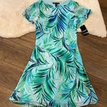 American Living NWT Tropical Leaf Print Dress Size 4 Photo 0