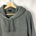 Topshop  Dark Gray Oversized Long Relaxed Fit Hoodie Sweatshirt M/L Photo 4