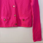 Lilly Pulitzer Y2K Lily Pulitzer Long Sleeve Pink Cardigan Waffle Knit Sweater Size Small Photo 5