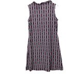 Lulu B Black Pink Geometric Neck Ruffle Neck Sleeveless Dress Size SMALL Photo 4
