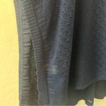 Soft Surroundings  navy knit pointelle poncho coverup size small/medium Photo 15