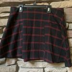 Gap Women's Mini Flare Red and Black Plaid Skirt Photo 1