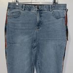 Knox Rose  Mid-Rise Embroidered Skinny Jeans Light Wash Stretch Denim Women’s 14 Photo 2