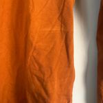 Everlane Bodysuit Organic Cotton Orange Square Neck Thong Size medium Photo 4