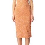 Bardot  RUST Women's Riviera CrossoverHalter Neck Lace Corset Dress Size XL. NWT Photo 0