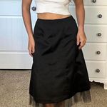 XScape Black midi skirt with tulle underlay #gothfashion Photo 3