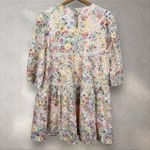En Saison Floral Eyelet Babydoll Dress Tiered‎ Lined Sz S Photo 4