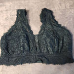 Aerie  American Eagle Size XXL Green Lace Bralette Bra Photo 0