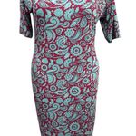 LuLaRoe Dress XL Red Blue Paisley Photo 0