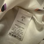 Lush Clothing Lush White Top with Purple and Black Accents Large Photo 2