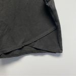 Bozzolo  Black Asymmetrical Crop Tank Top Photo 3