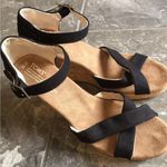 Toms ‎ Sandals Womens Sz 10 W Black Tan Sienna Wedge Heels Espadrille Ankle Strap Photo 9