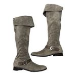 Franco Sarto  L-Tech Taupe Suede Tall Knee High Flat
Boots Sz 8 1/2 M Photo 12