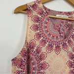 Violet+Claire  Sleeveless Medallion Print V Neck Top Size‎ Large Photo 2