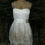 Hailey Logan Vintage  by Adrianna Papell‎ White Strapless Dress Photo 4
