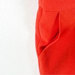 Trina Turk Golda Orange Tomato Front Pleated Pants Side Pockets Jumpsuit Size 12 Photo 10