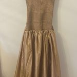 Hutch NWT Lietta Gown Gold Maxi Smocked Size M Photo 5