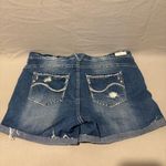 Series 31 Womens Short & Sexy Denim Jean Shorts Sz 16 Embroidered Stretch Blue Photo 1