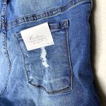 KanCan Distressed Cuffed Denim Jean Shorts Five Pockets Mid Rise Blue Size 7/27 Photo 9