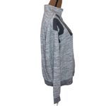 PINK - Victoria's Secret Pink Victoria’s Secret spell out logo quarter zip sweatshirt grey and black sz M Photo 3