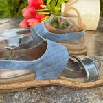 Aquatalia By Marvin K. Whistler Blue Leather Sandals Sz 9 Photo 6