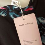 LAOLASI 3XL black floral dress midi tank soft crisscross top summer vacation NWT Size 3X Photo 9